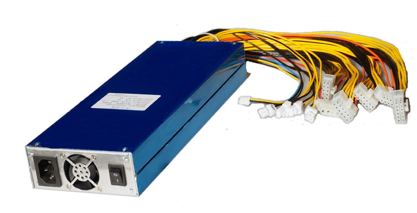 YUUSFJI Bitcoin Miner Power Supply Peofessional Supplier 2000W New Antminer with AC Power Cord Modular Cables