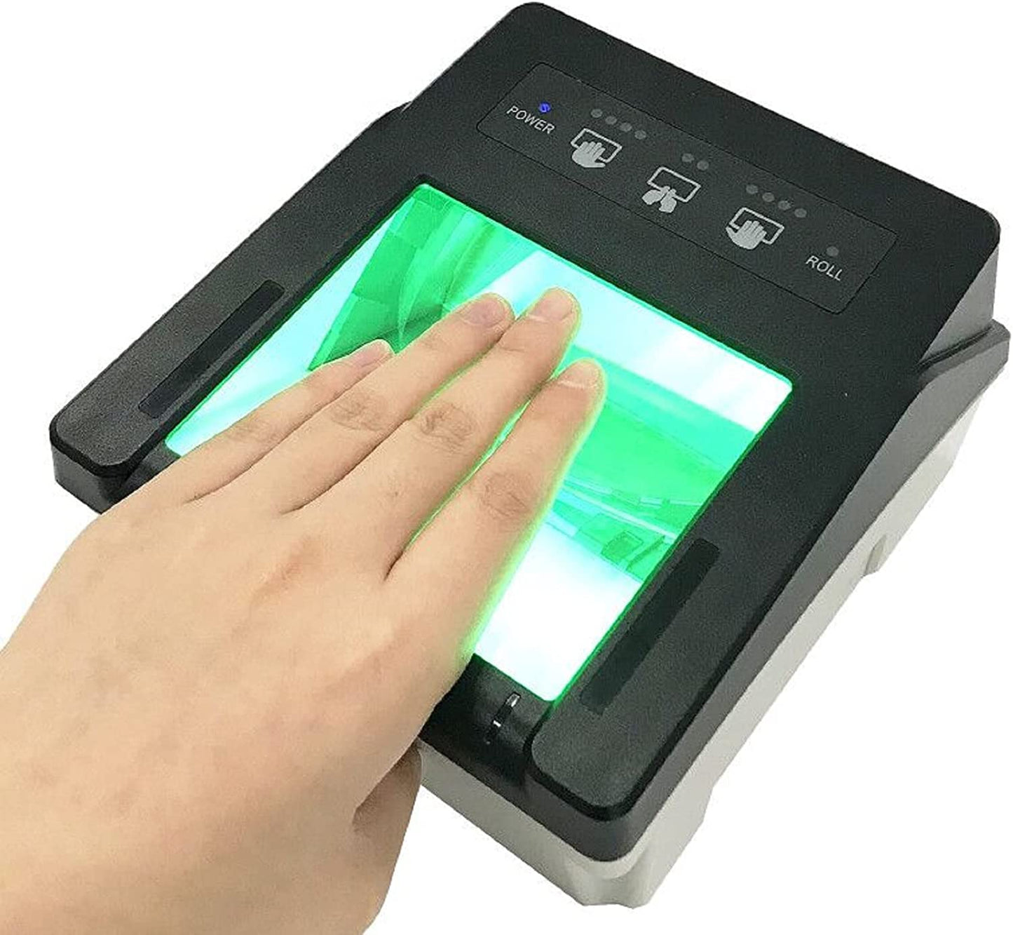 YUUSFJI JYDF500 Biometric Fingerprint Reader Livescanner Ultra-Thin Optical Four-Finger Fingerprint Collector The Smallest and Most Compact Scanner